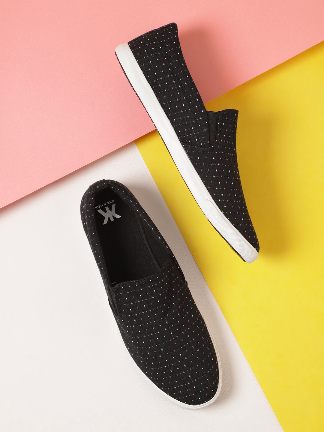 kook n keech slip on sneakers