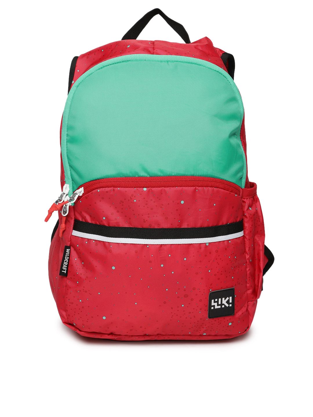Wildcraft Unisex Red & Green Colourblocked Backpack Price in India