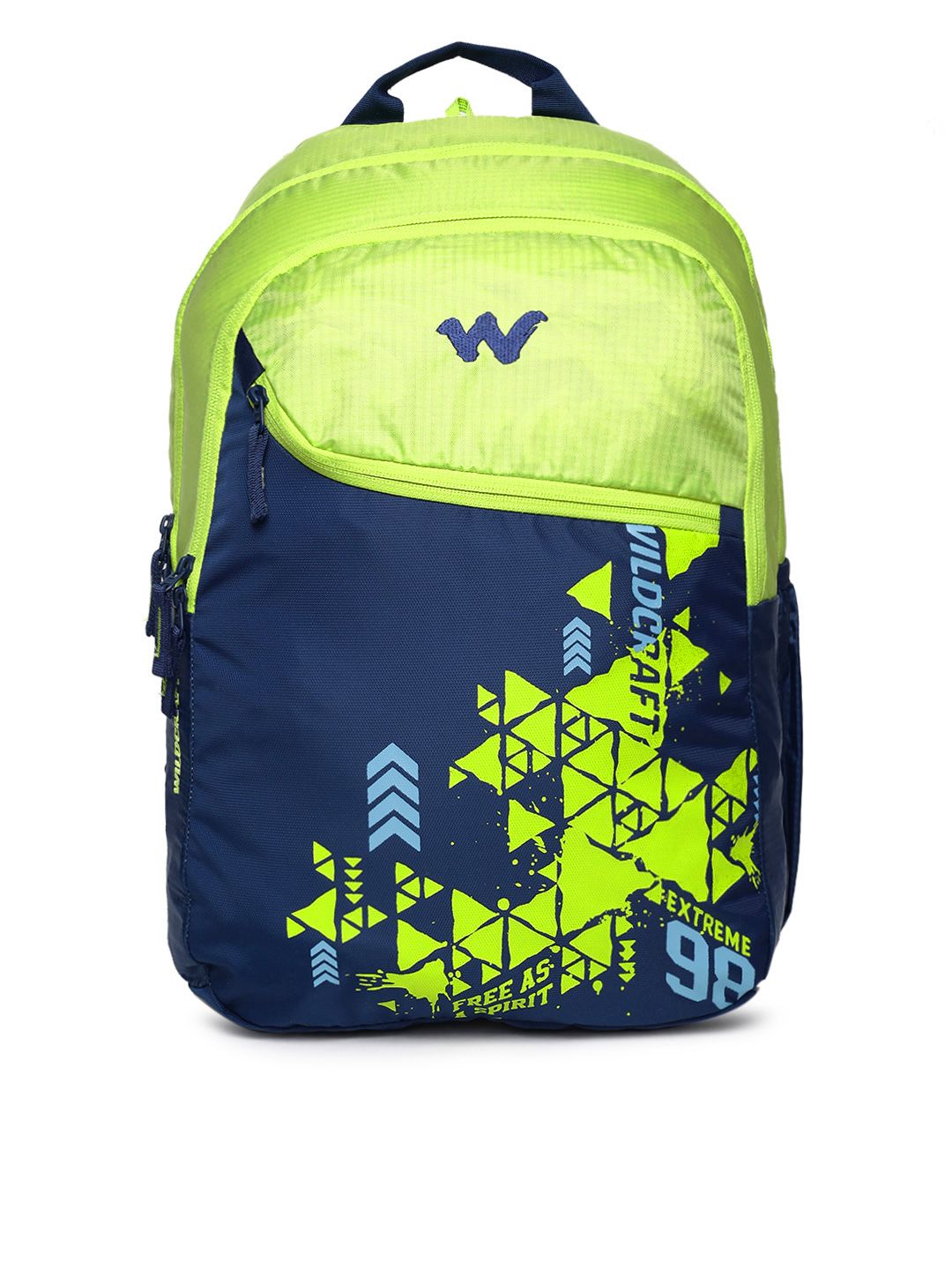 Wildcraft blue cheap graphic backpack