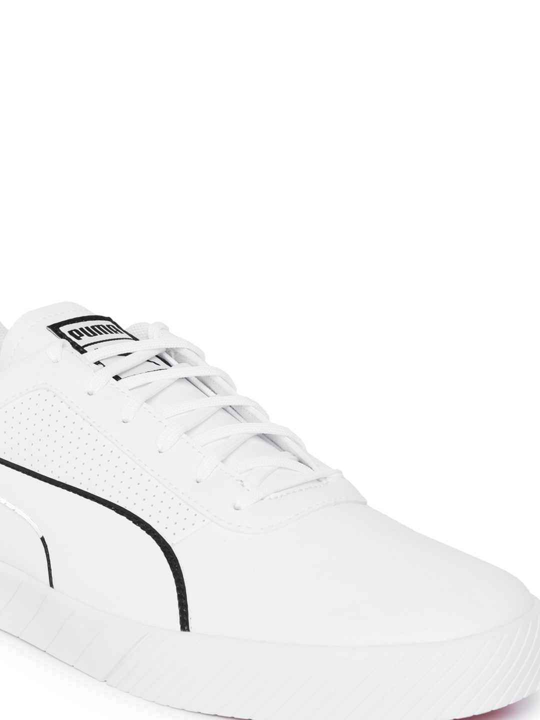 Puma Men White SF Vulc Track Sneakers 