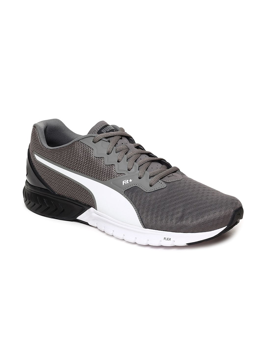 Puma Men Charcoal Grey IGNITE Stride Running Shoes Price in India