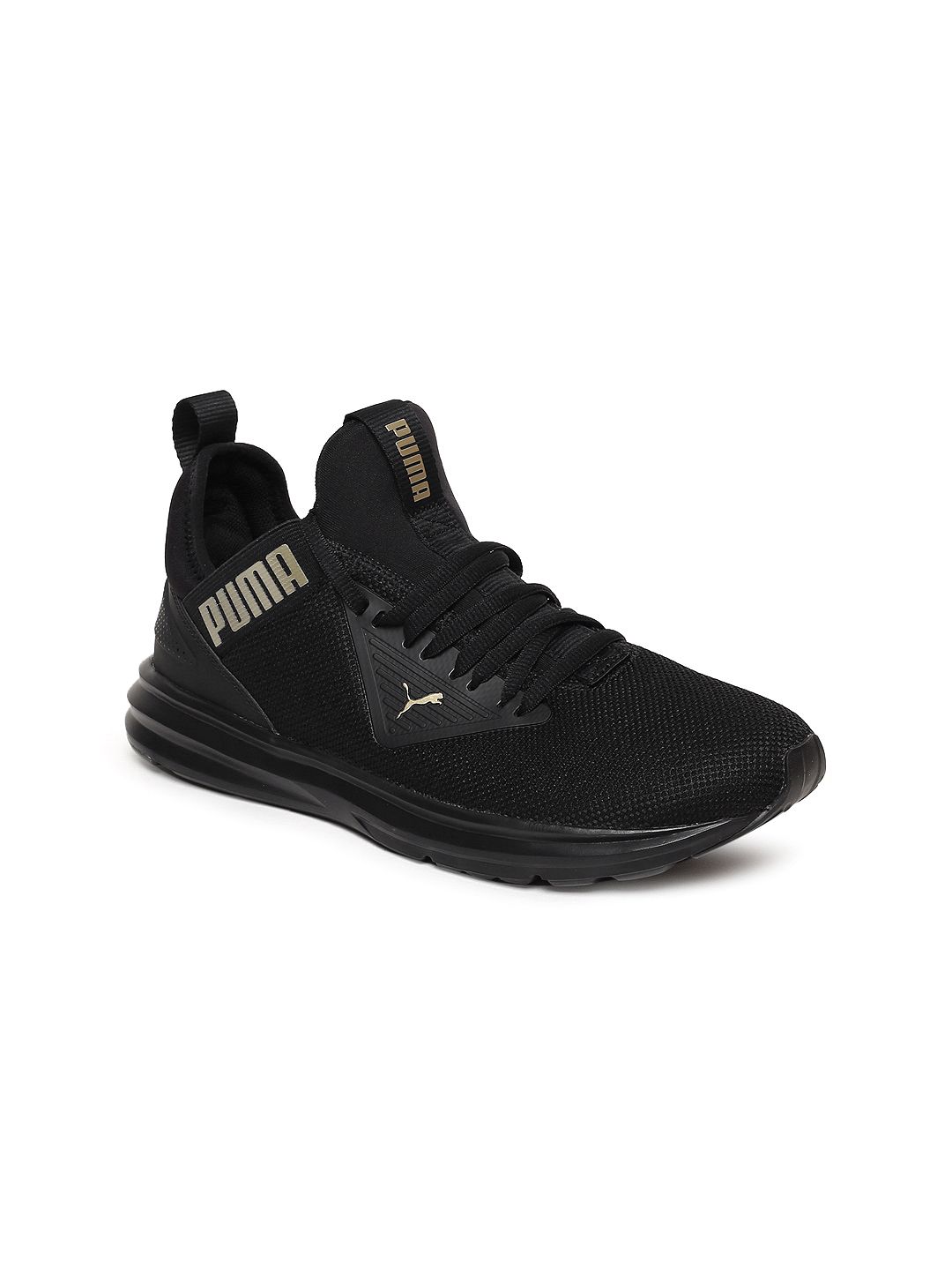 puma black and pink shoes