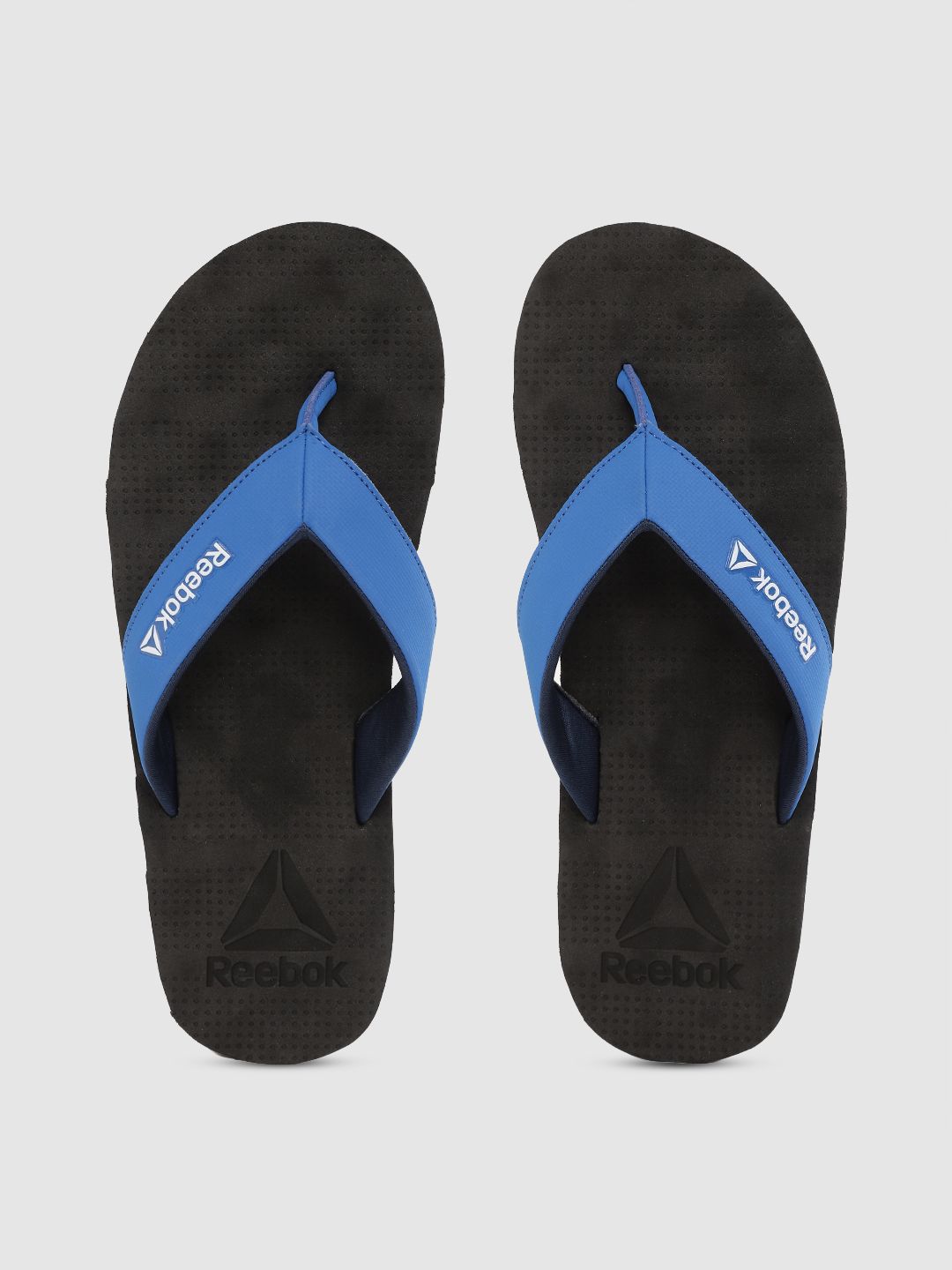 black reebok flip flops