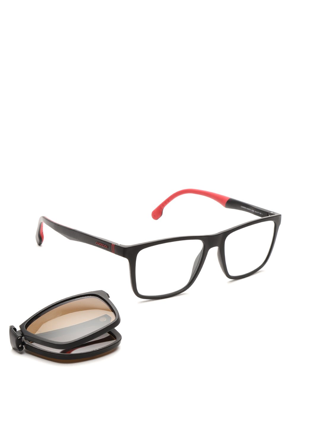 Carrera Men Rectangle Sunglasses with Magnetic Sun Lenses CARRERA 4009/CS 003 54SP