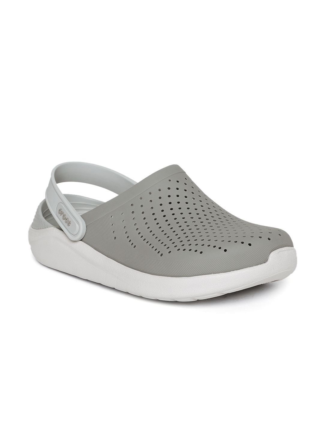 Crocs Unisex Grey Solid Clogs Price in India