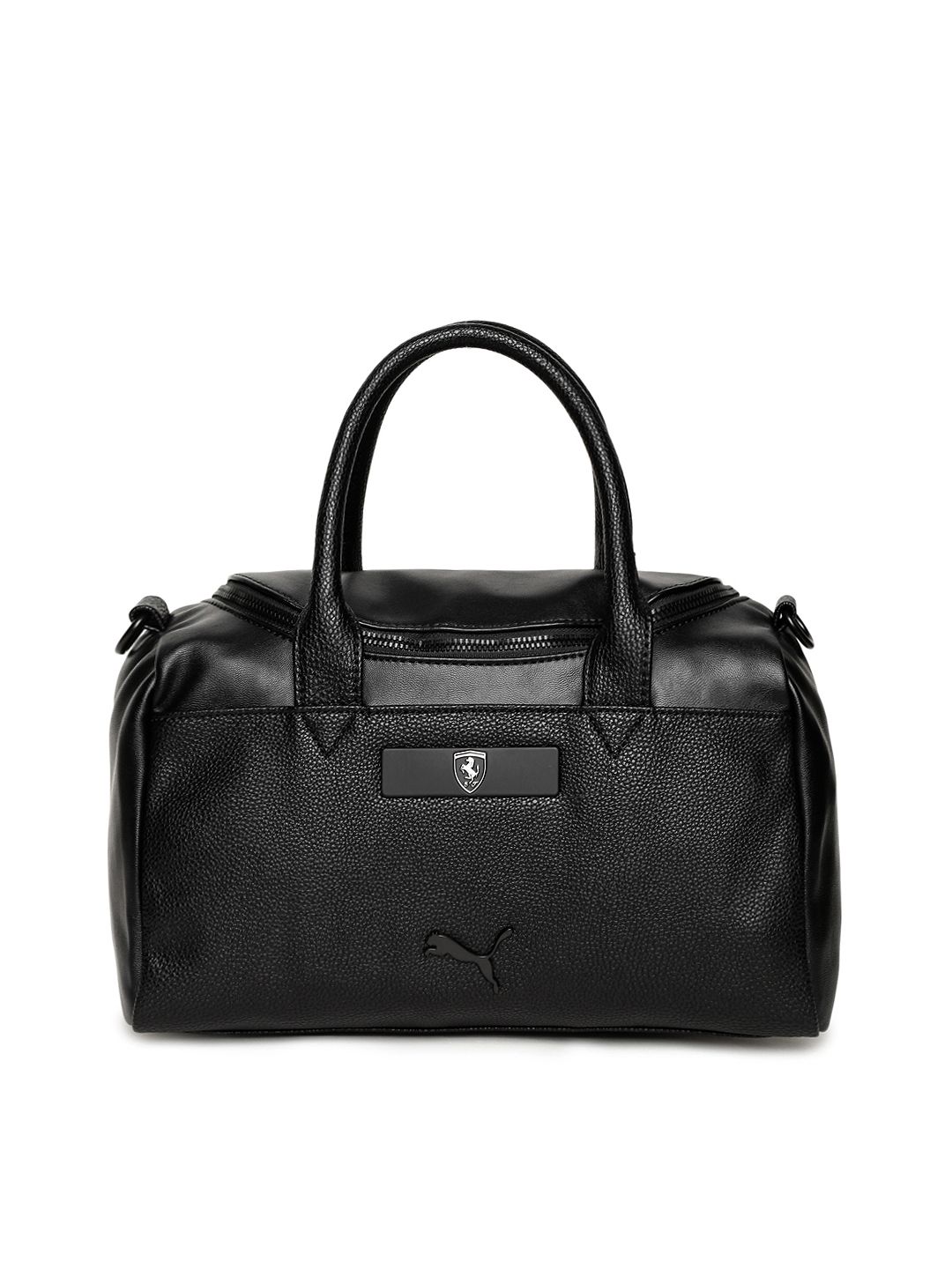 Puma Black Solid Handheld Bag
