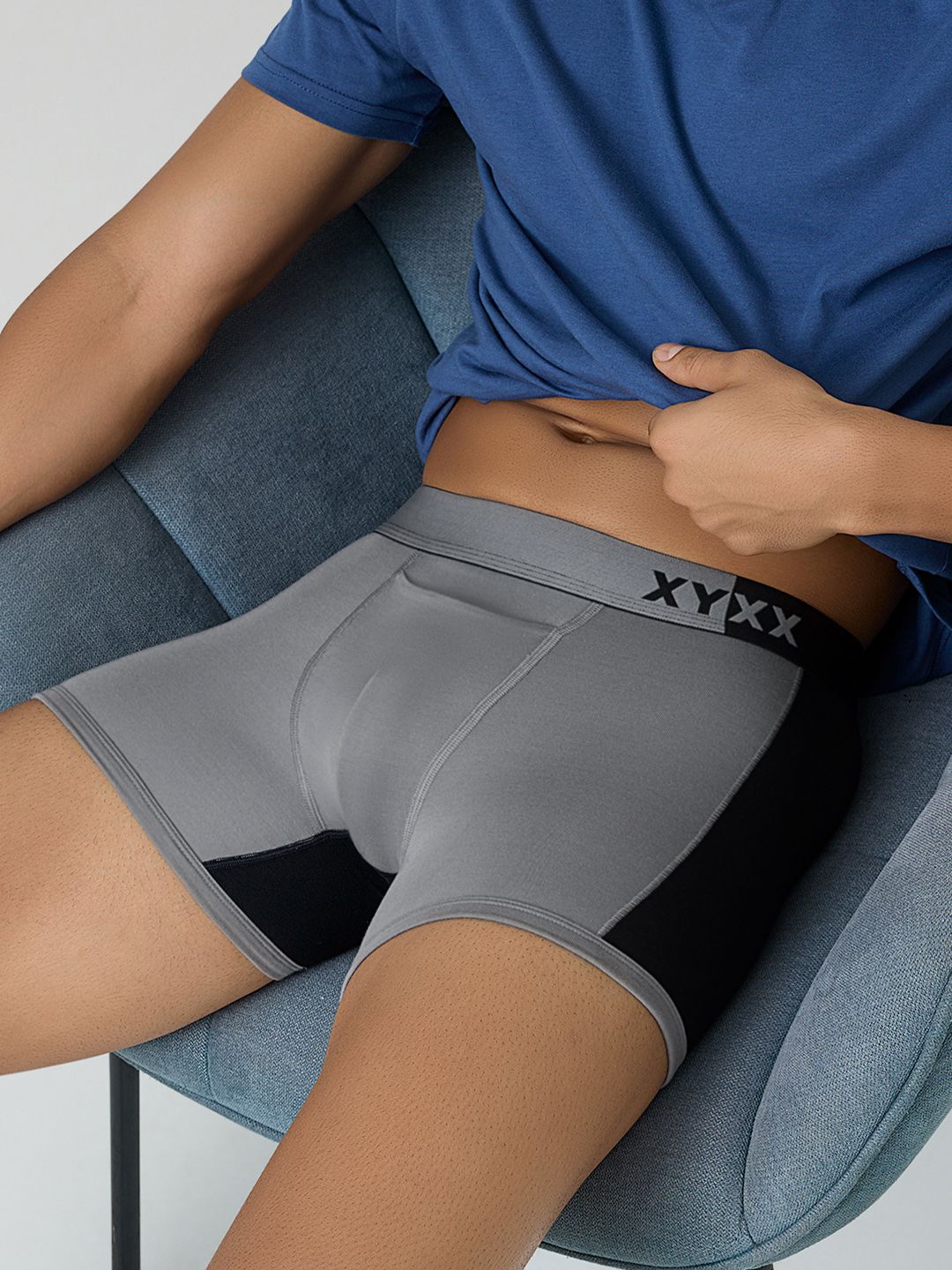 XYXX Men IntelliSoft Antimicrobial Micro Modal Dualist Trunks XYTRNK37S