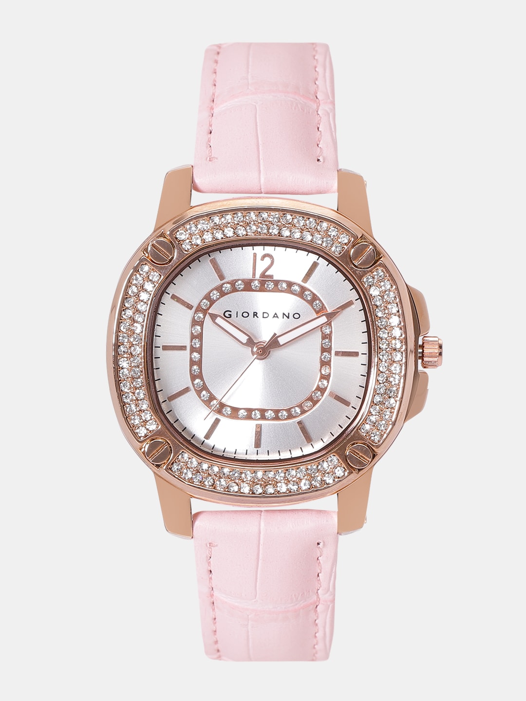 GIORDANO Women Silver-Toned Analogue Watch F2133-02 Price in India