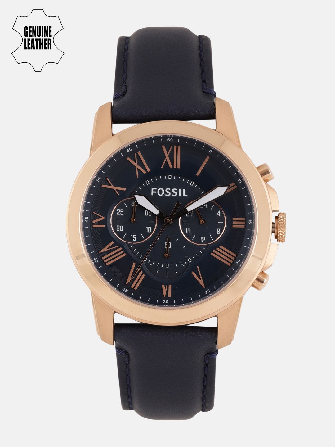 Buy Fossil Men Navy Blue Factory Service Analogue Watch FS4835I