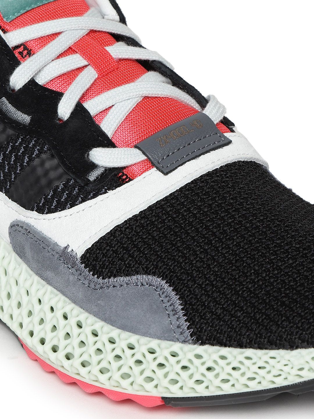 Buy ADIDAS Originals Men Black & Grey ZX 4000 4D Colourblocked