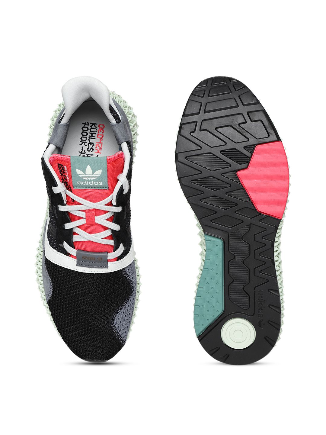 トコぺデイア Buy ADIDAS Originals Men Charcoal Grey ZX 4000 4D Shoes - Casual