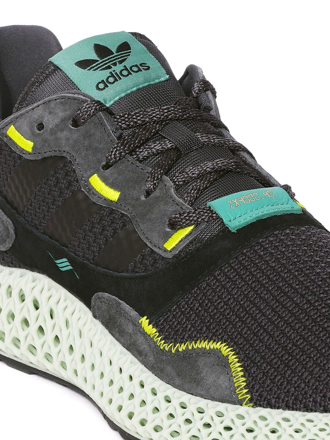 Buy ADIDAS Originals Men Charcoal Grey ZX 4000 4D Shoes - Casual