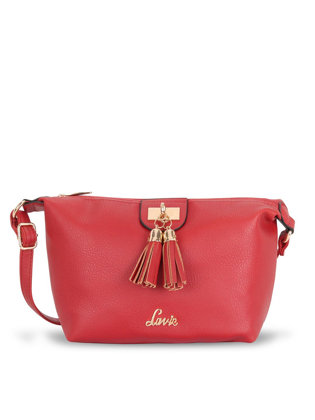 Lavie Red Solid Sling Bag Price in India