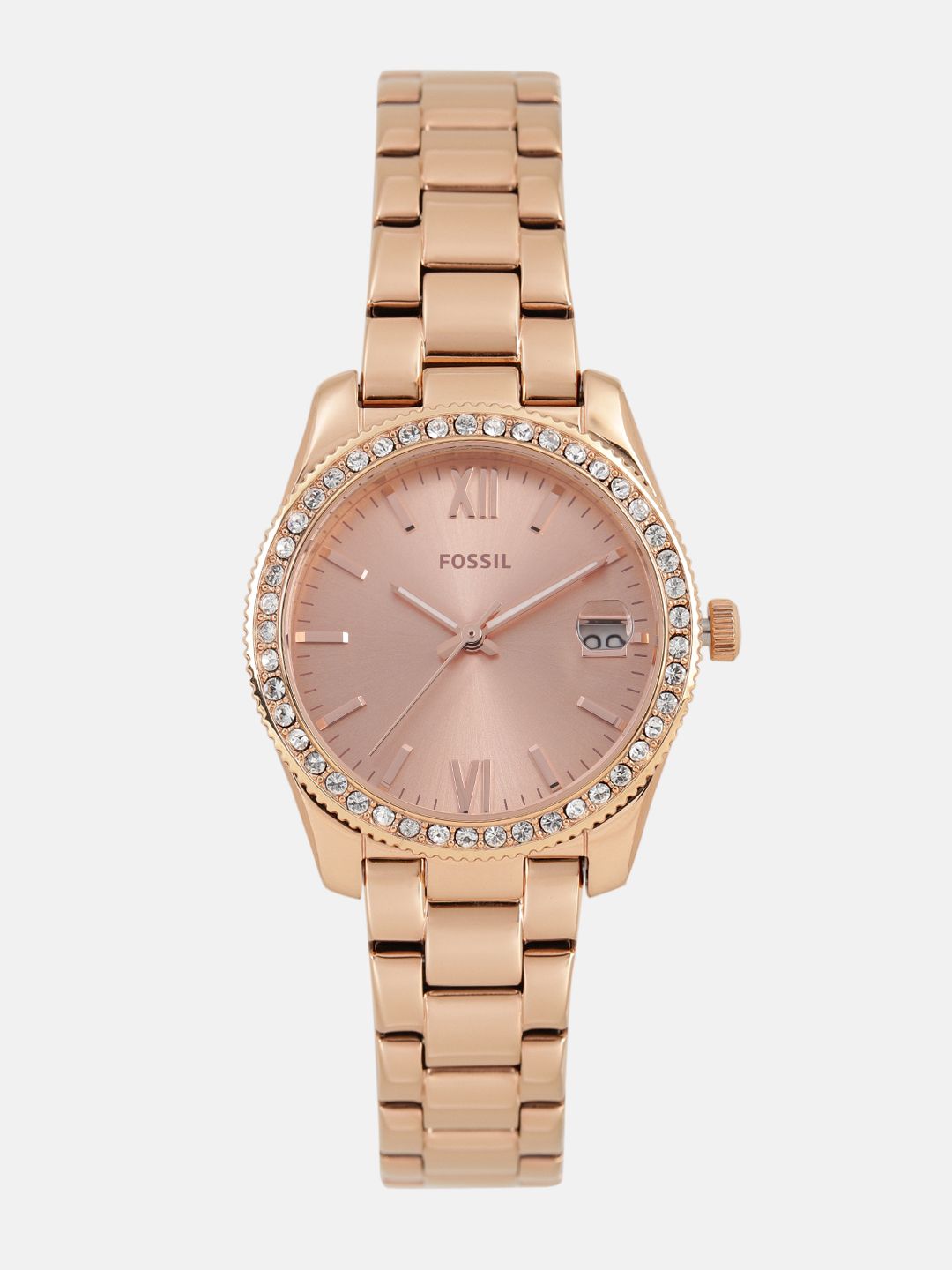 Fossil Women Rose Gold Factory Service Analogue Watch ES4318I_FSS Price in India