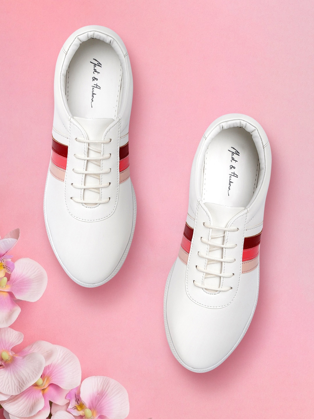 Mast & Harbour Women White Sneakers Price in India