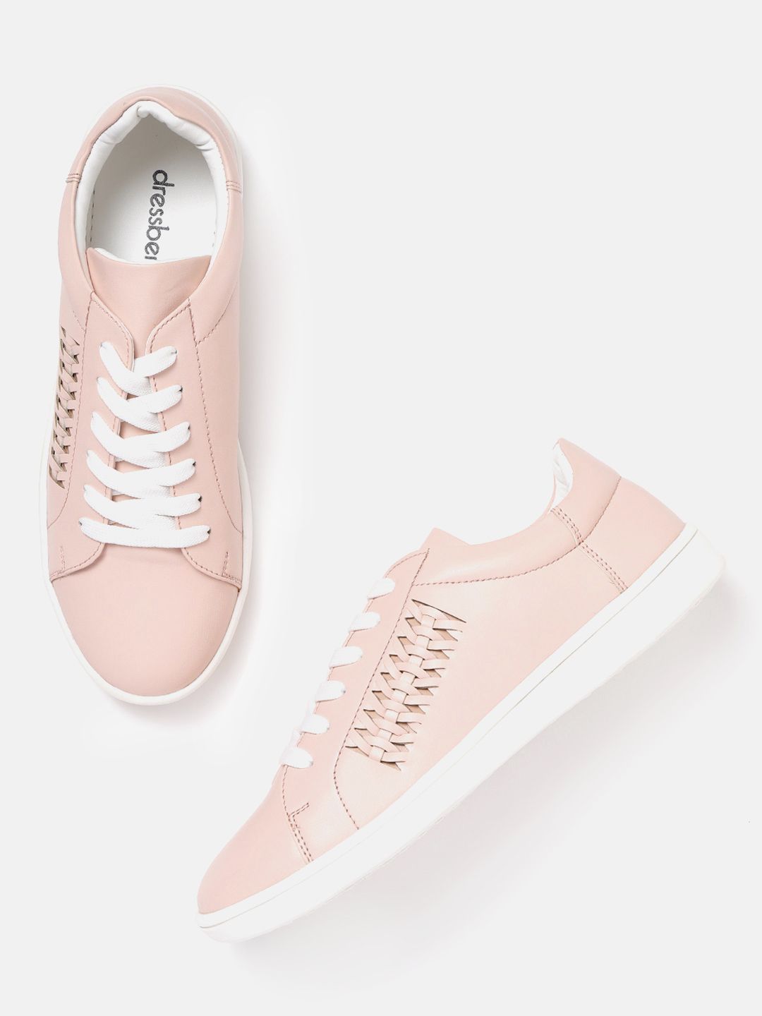 DressBerry Women Peach-Coloured Sneakers Price in India