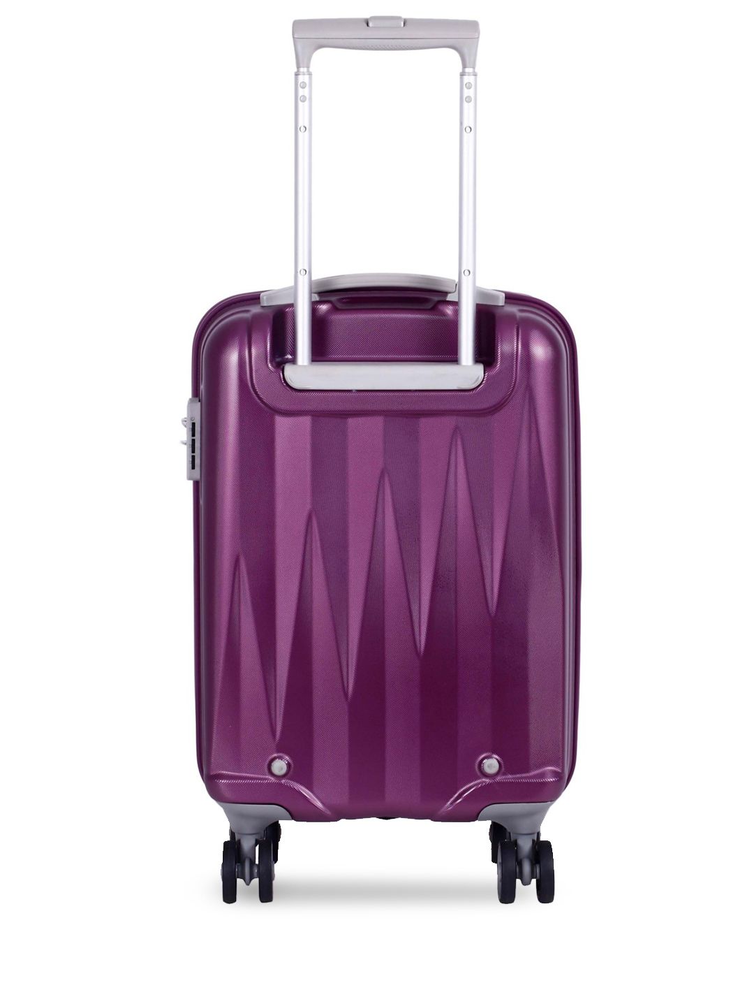 Buy VIP ZAPPER STROLLY 55 360 Purple Textured Cabin Trolley