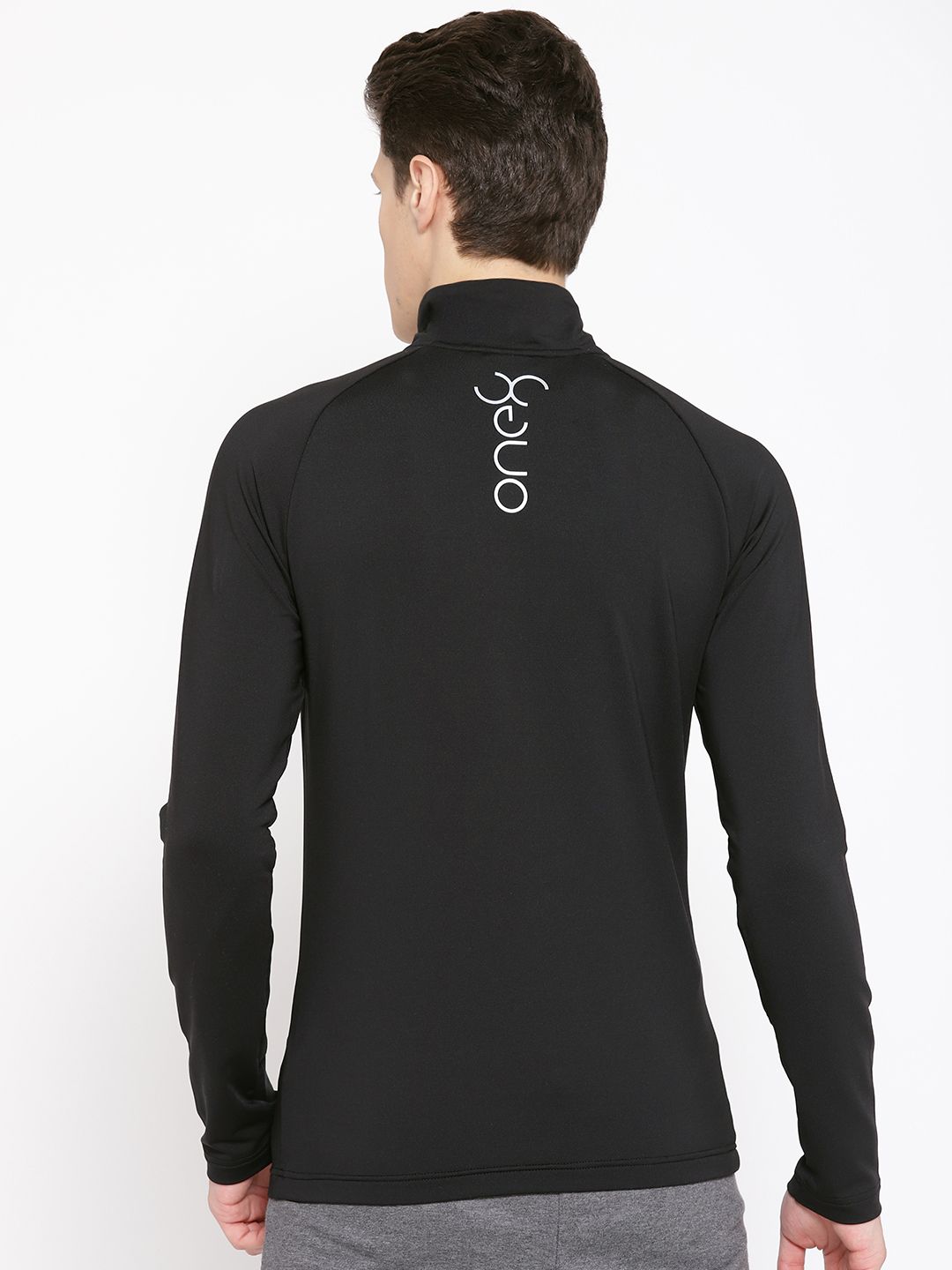 Buy Puma Men Black Virat Kohli Active Half Zip Solid T-Shirt