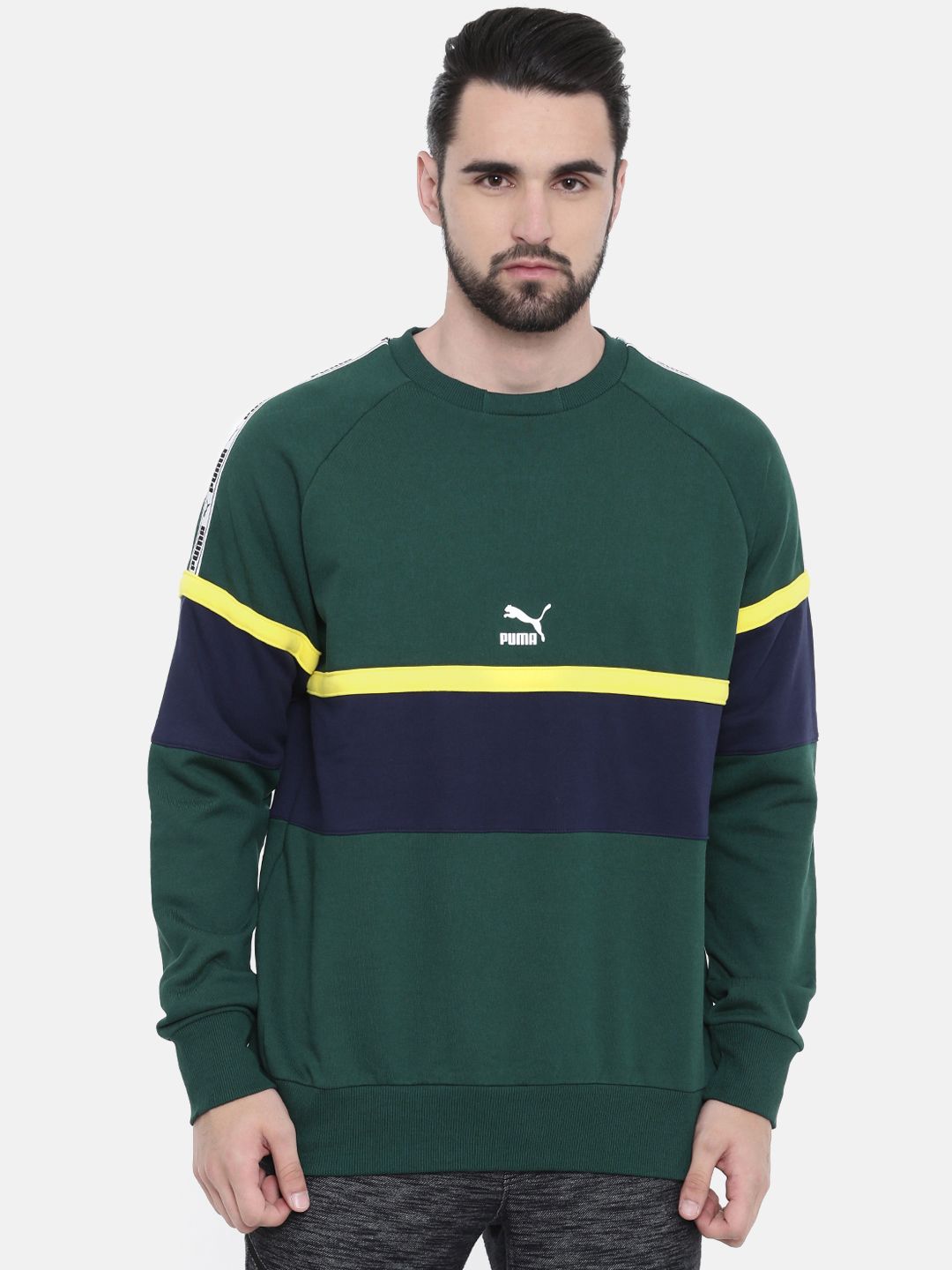 puma sweaters myntra
