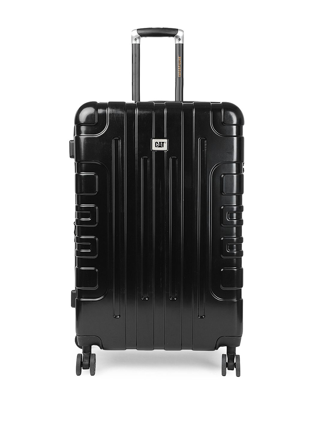 CAT  Black Cityscape 28'' Check In Large Hardside Checkin Trolley Suitcase Price in India