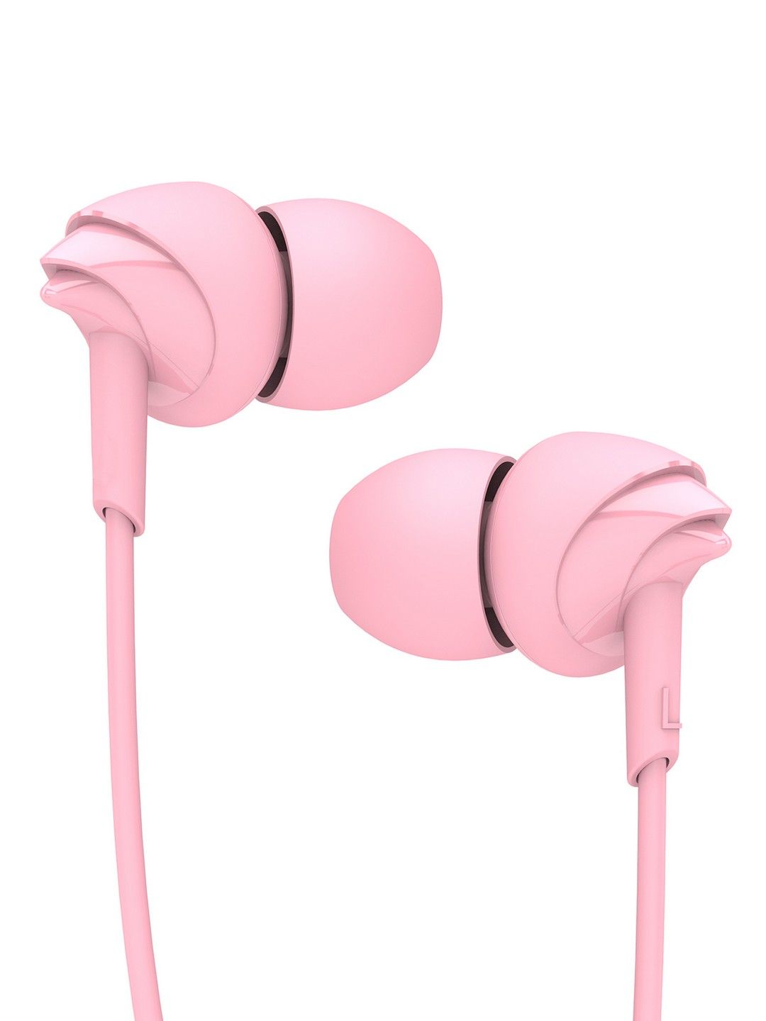boAt BassHeads 100 M Taffy Pink Earphones with Enhanced Bass Hawk-Inspired Design & Mic Price in India