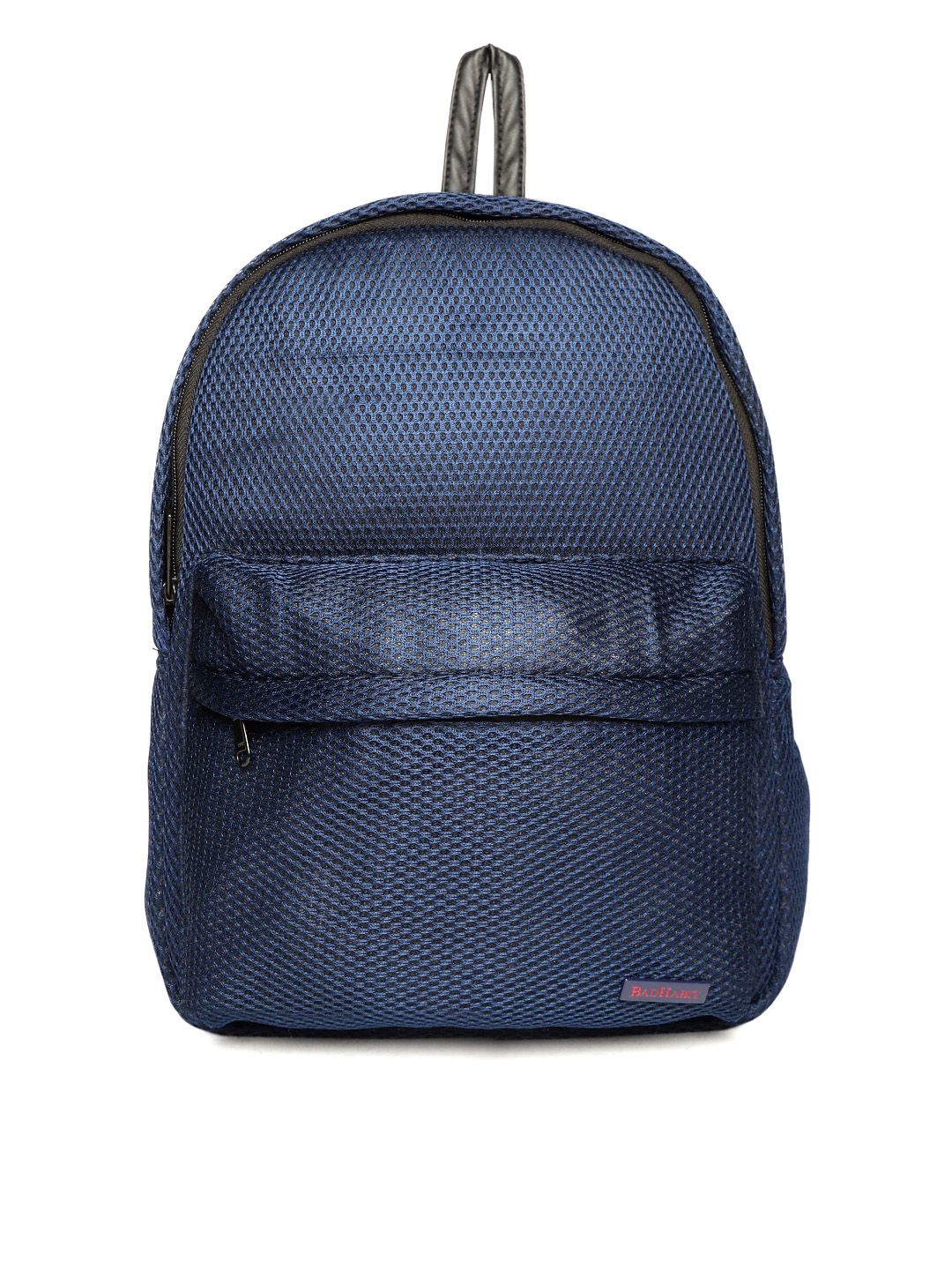 BAD HABIT Unisex Navy Mesh Backpack Price in India