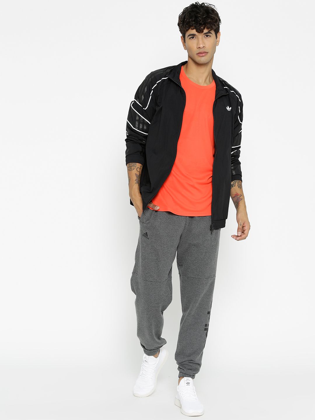 Buy ADIDAS Originals Men Black Solid Flamestrike Woven Track