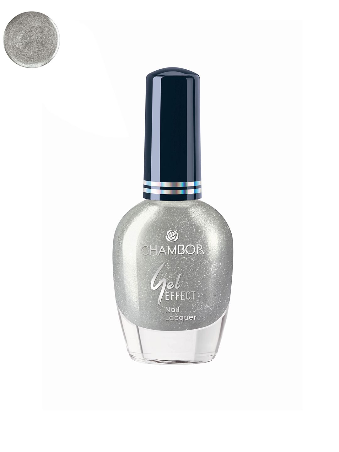 Chambor Silver 654 Gel Effect Nail Lacquer 10ml