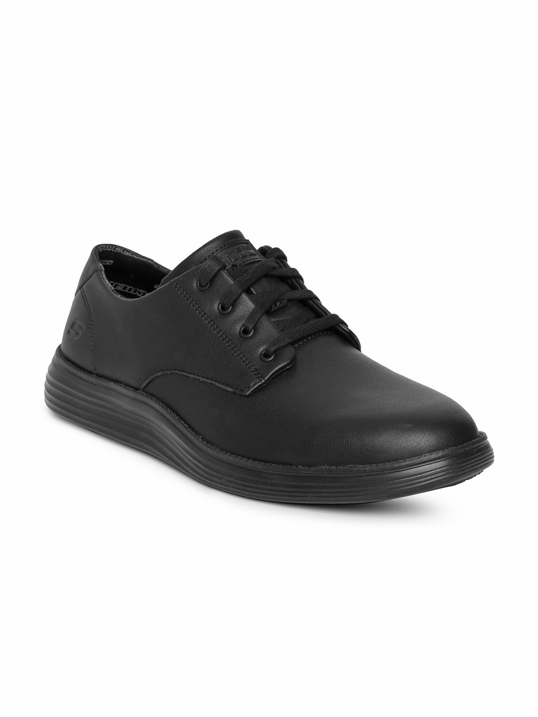 Buy Skechers Men Black STATUS 2.0-ARLENO Leather Sneakers - Casual