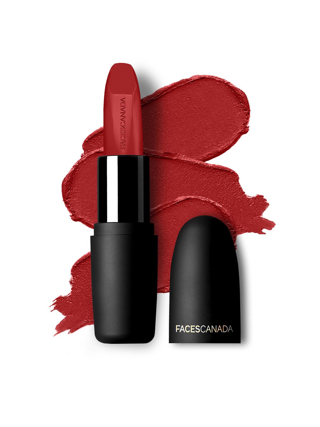 FACES CANADA Weightless Matte Finish Hydrating Lipstick with Almond Oil - Bombshell Red 09 4gm