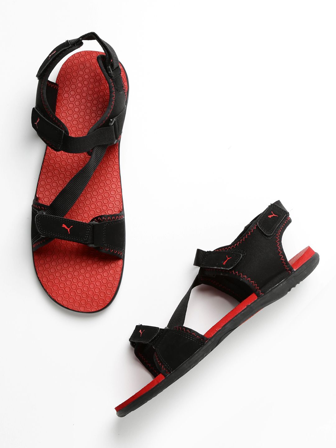 puma red sandals