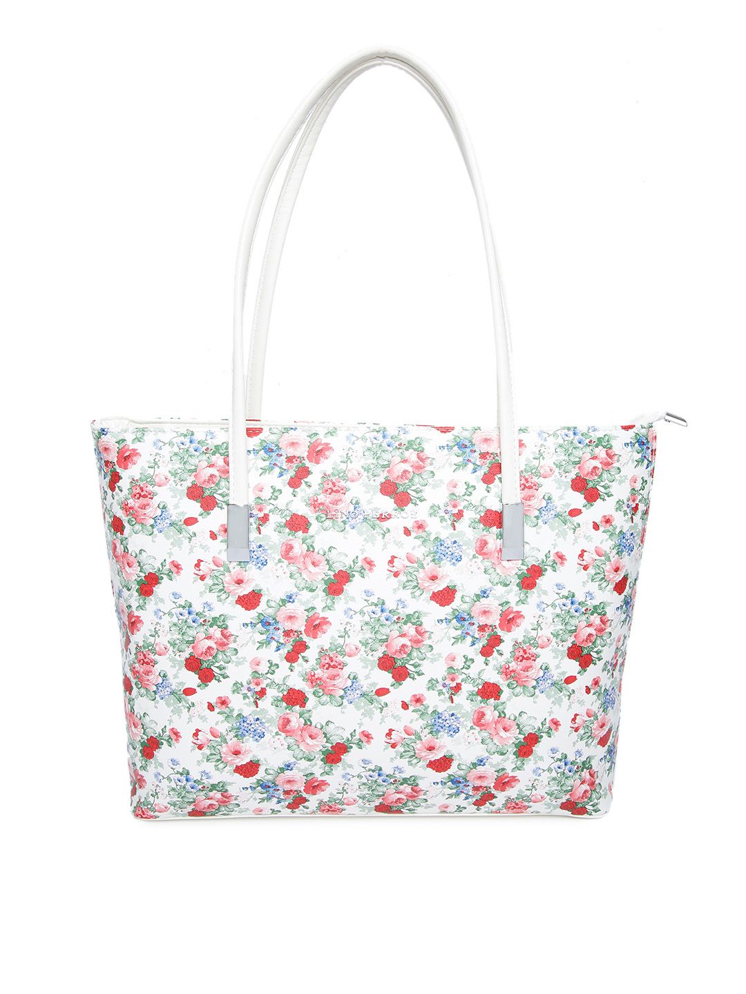 Lino Perros White & Red Floral Print Shoulder Bag Price in India