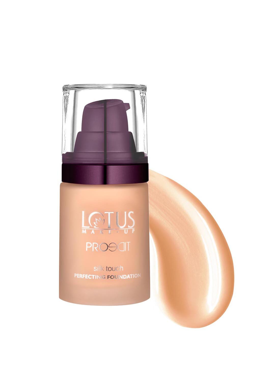 Lotus Herbals Sustainable Make-Up Proedit Silk Touch Perfecting Foundation - Cocoa SF05 30ml Price in India