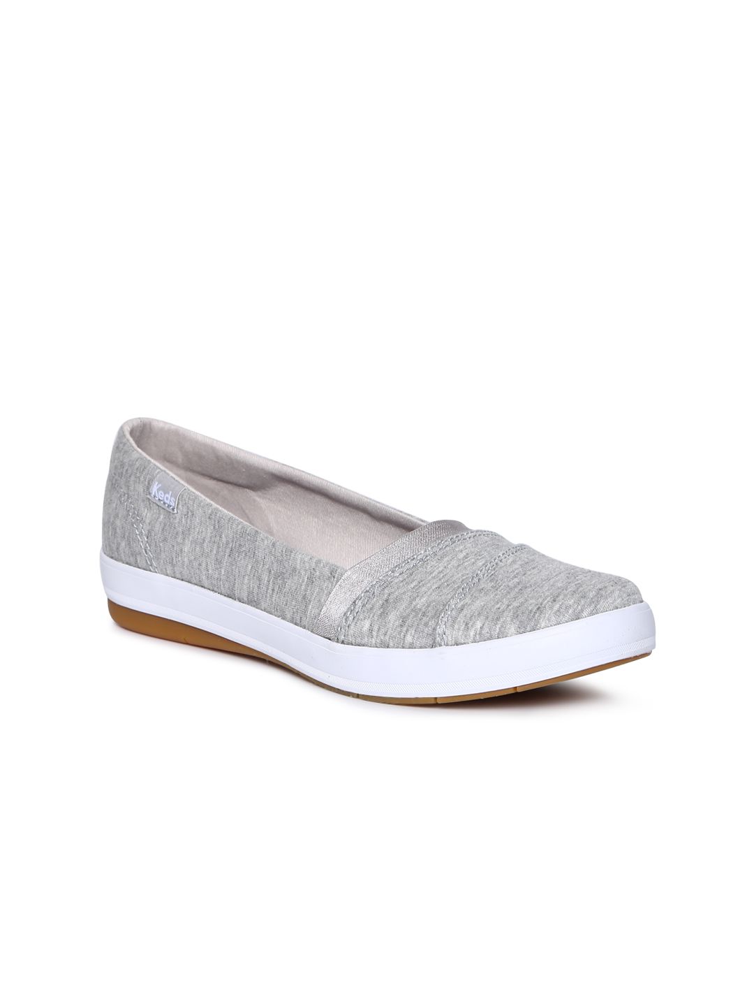 keds gray slip ons