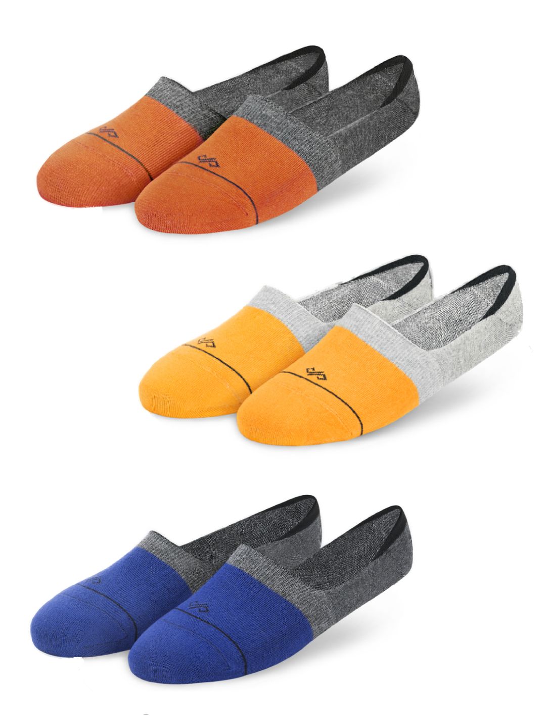 Dynamocks Multicoloured Pack of 3 Shoe Liners