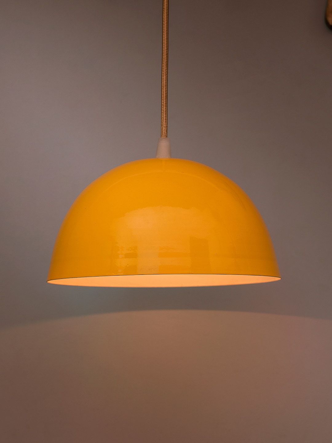 Homesake Yellow Solid Handcrafted Hanging Light Price in India