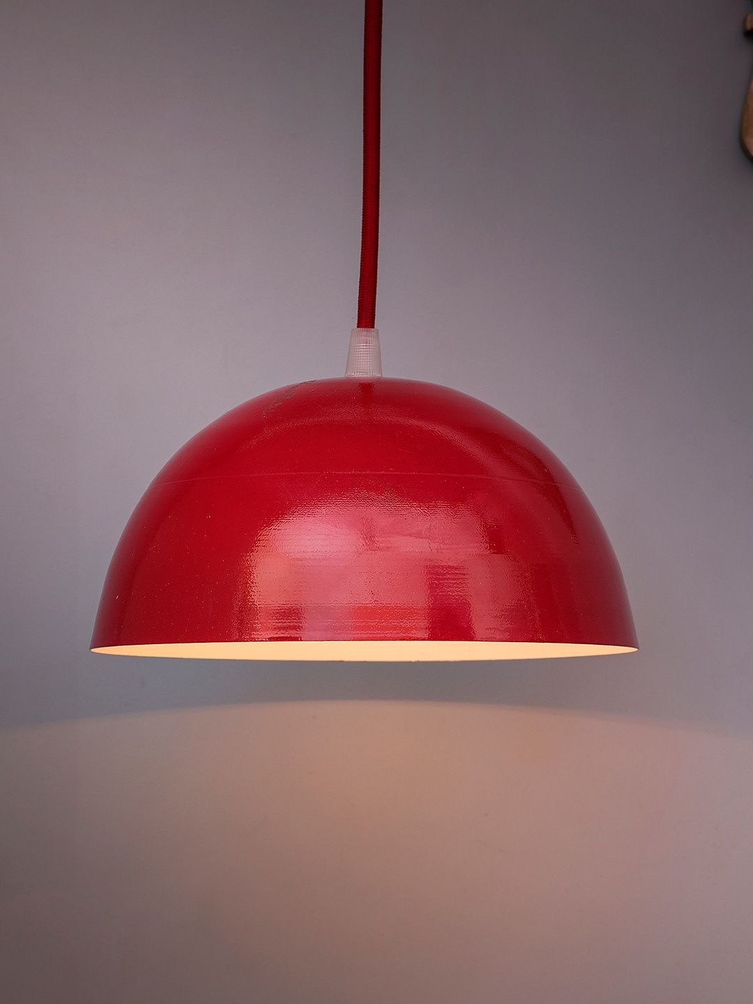 Homesake Red Solid Handcrafted Hanging Light