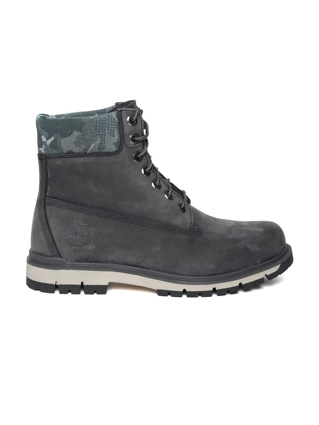 Buy Timberland Men Charcoal Grey Radford 6-Inch Waterproof Nubuck