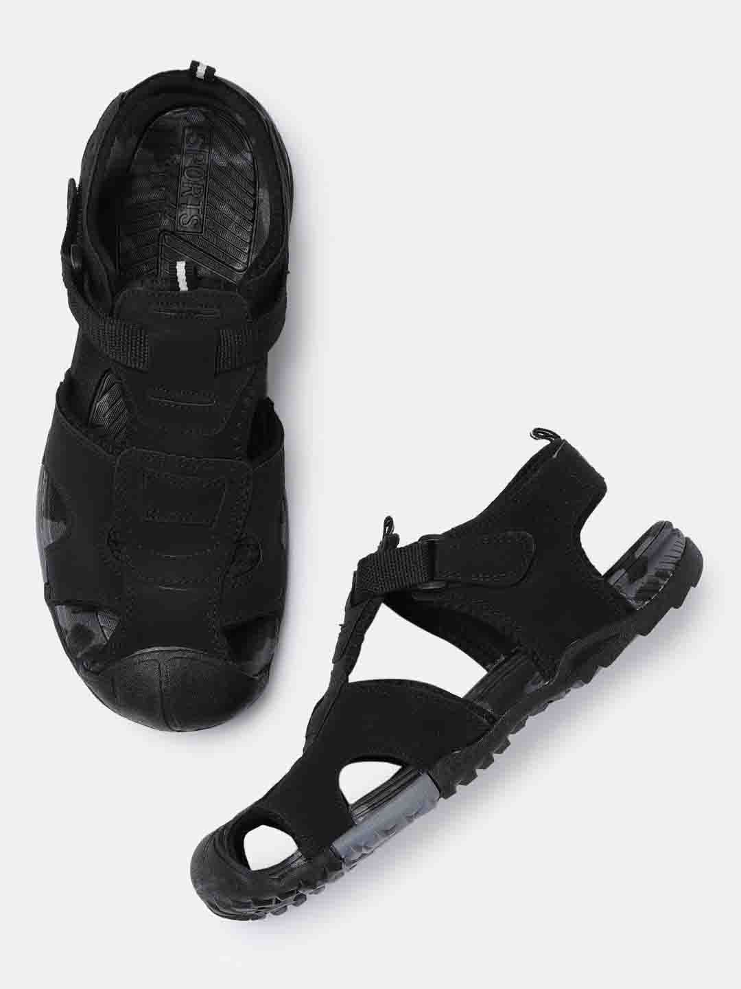 Roadster Men Black Fisherman Sandals