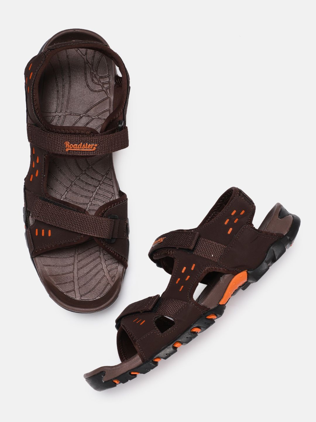 Roadster Men Brown Sports Sandals