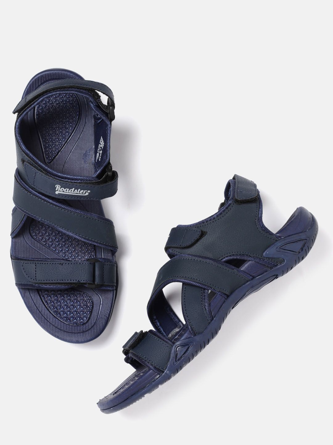 Roadster Men Navy Blue Sports Sandals