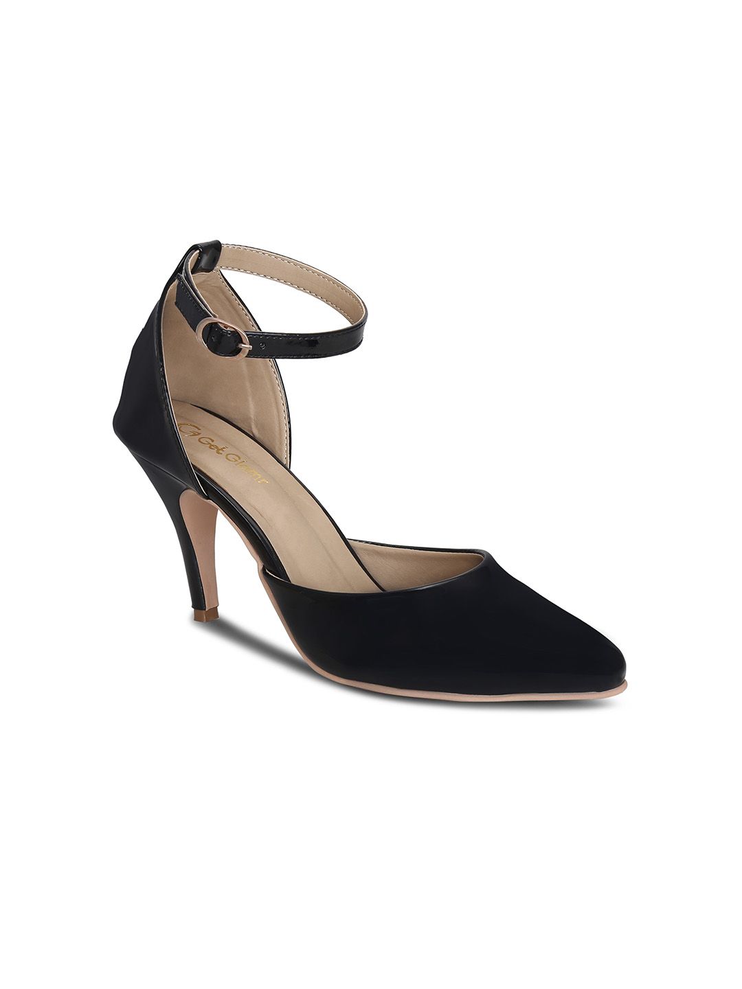 Get Glamr Women Black Solid Pumps Price in India