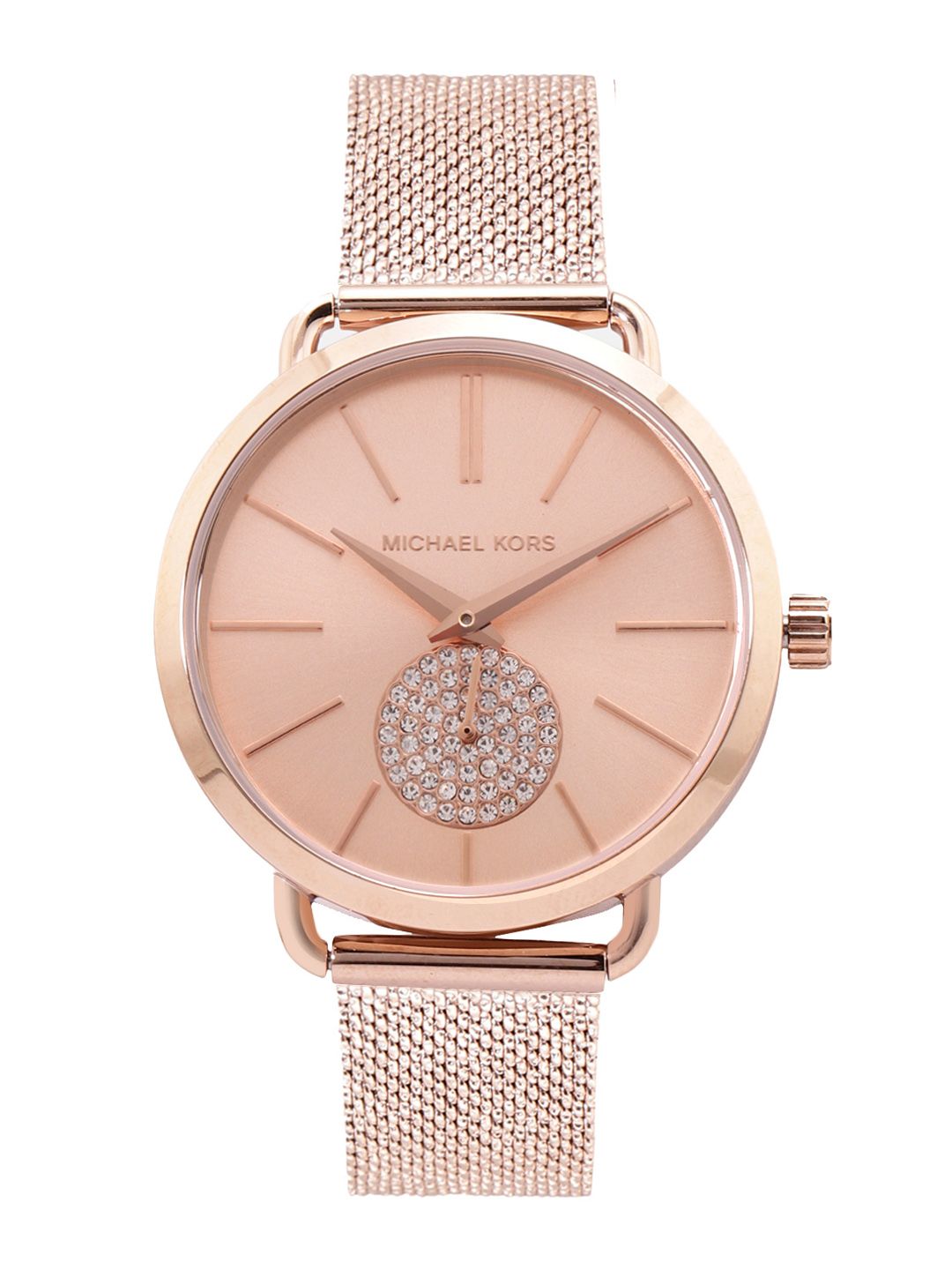 Michael Kors Women Rose Gold-Toned Portia Analogue Watch MK3845 Price in India