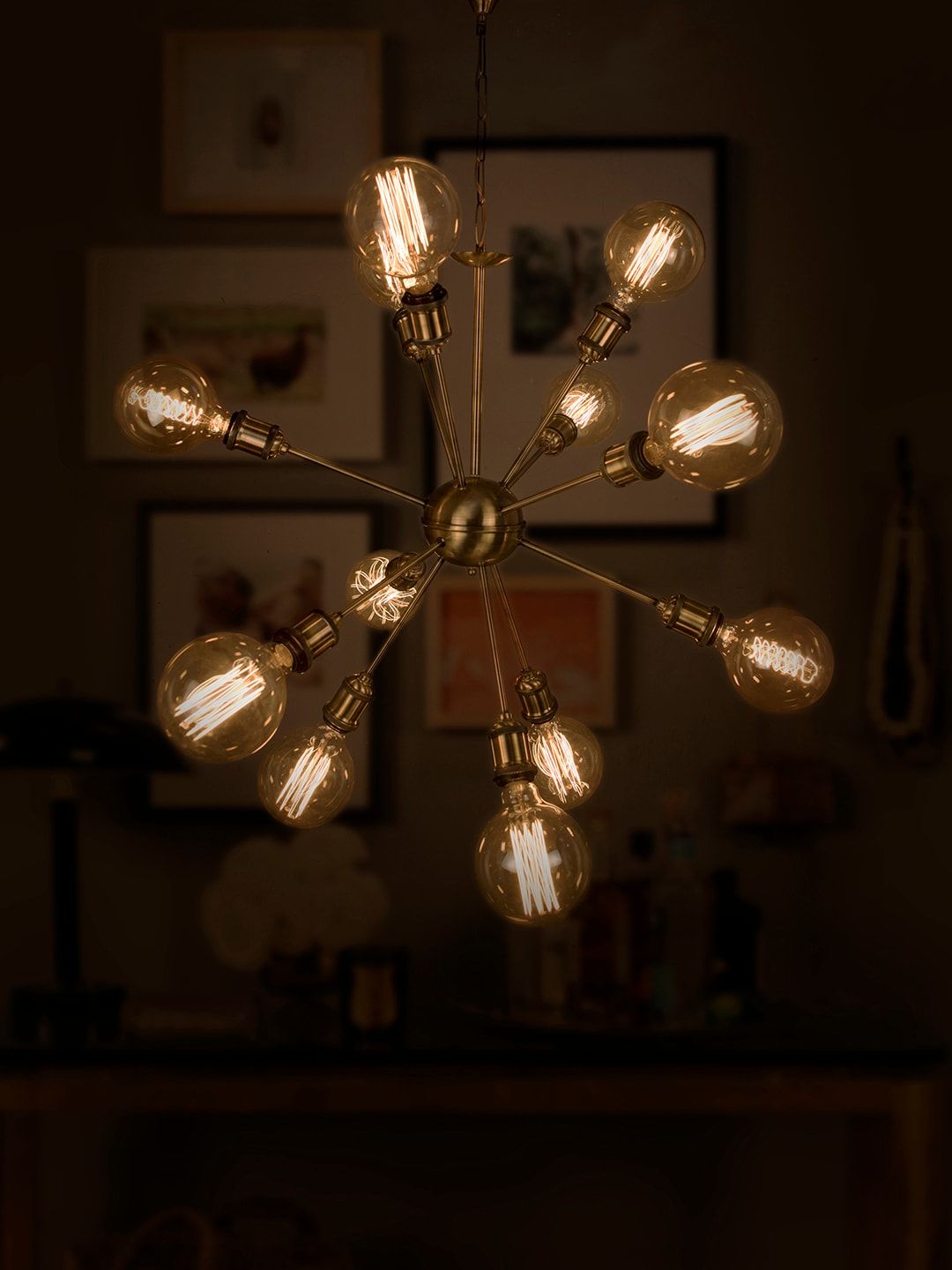 Fos Lighting Silver-Toned Solid Antique Cluster Lights Price in India