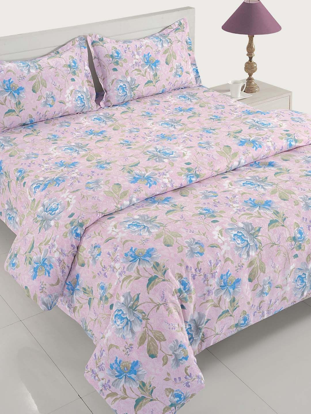 Buy Swayam Peach Floral Ac Room 150 Gsm Single Bed Comforter