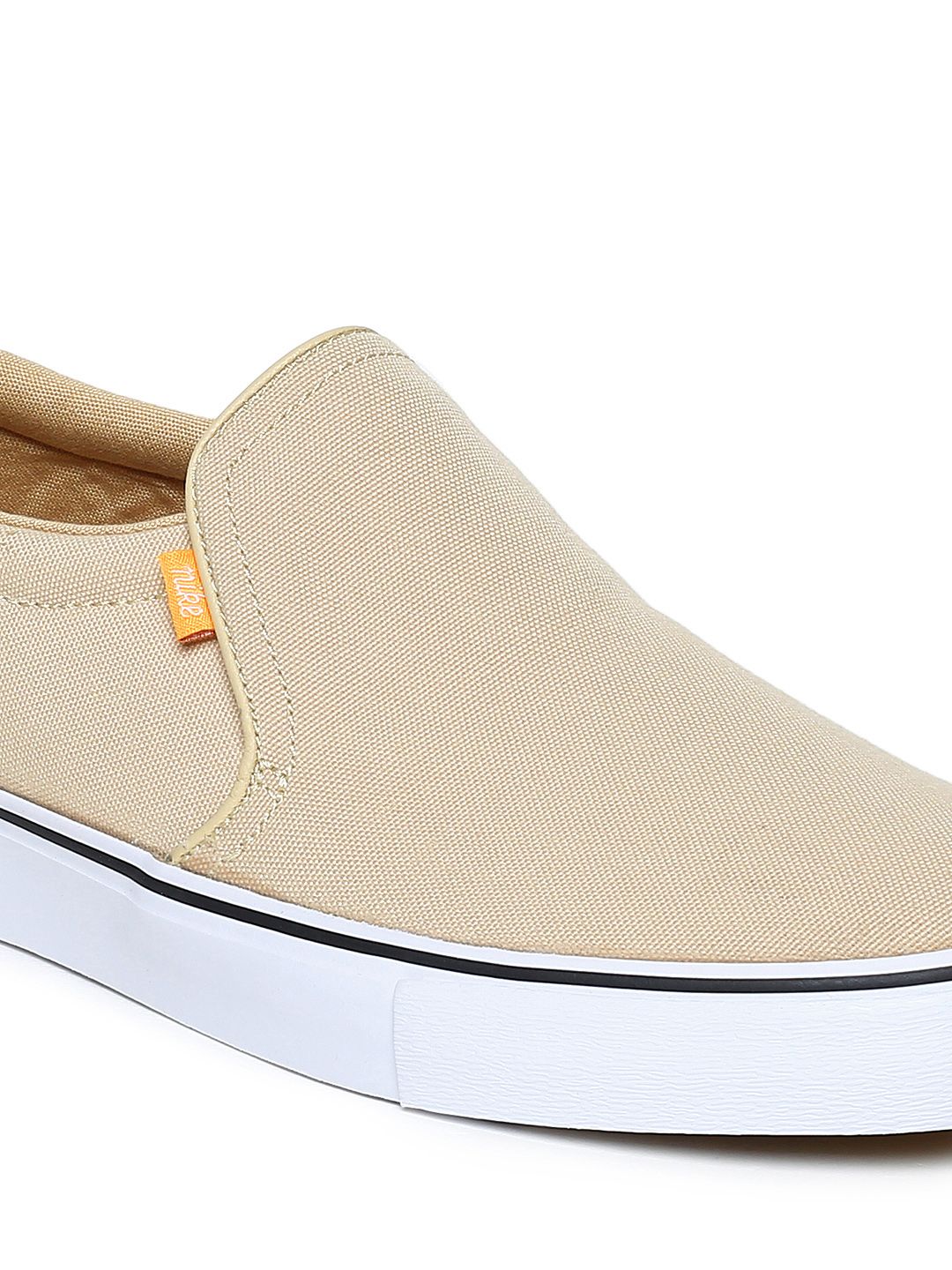 Buy Nike Men Beige COURT ROYALE AC SLP Slip-On Sneakers  display picture 1