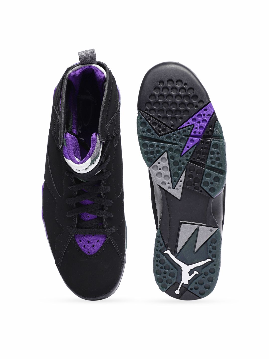purple black jordan 7