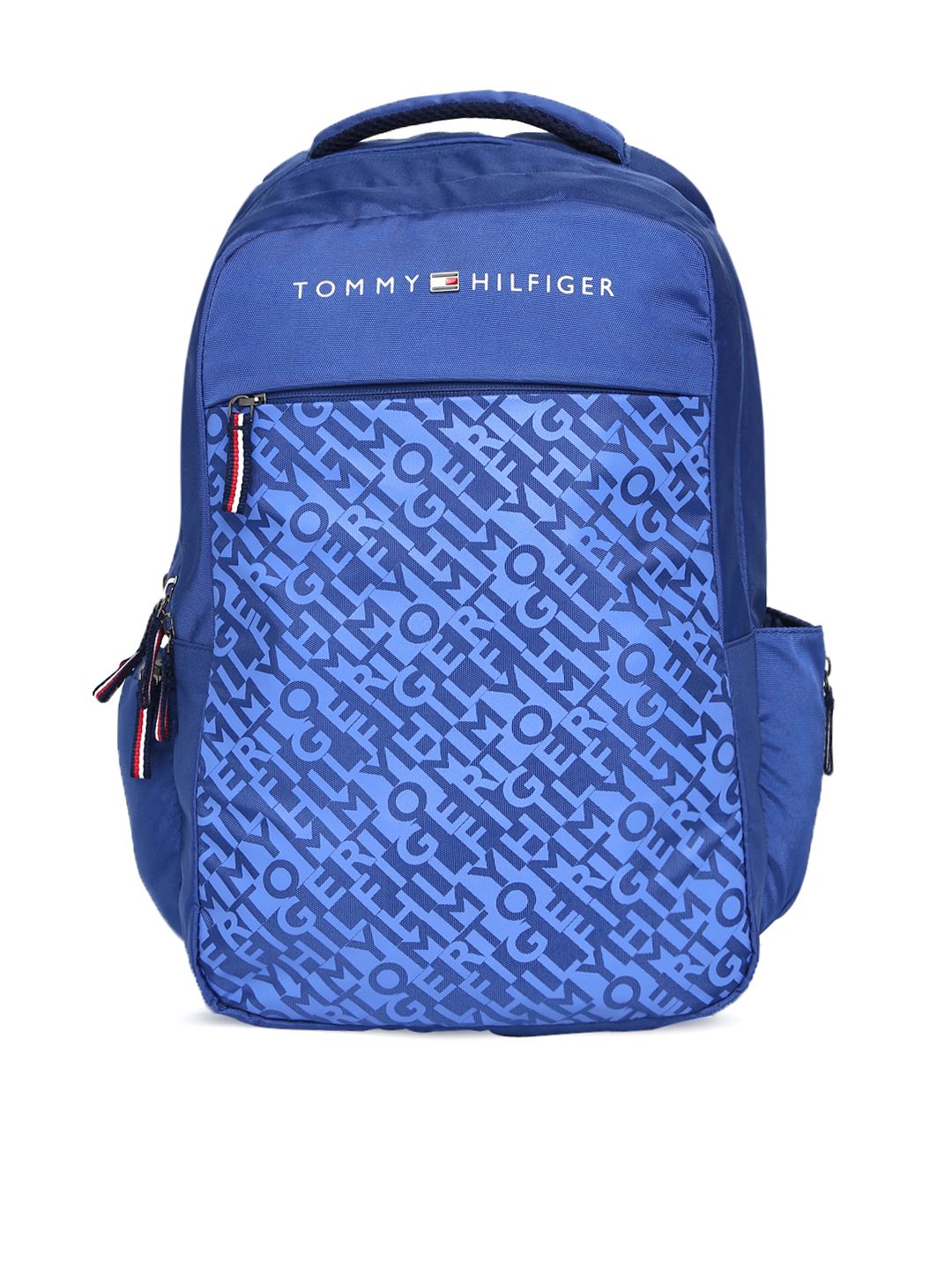Tommy Hilfiger Unisex Navy Blue Printed Laptop Backpack Price in India