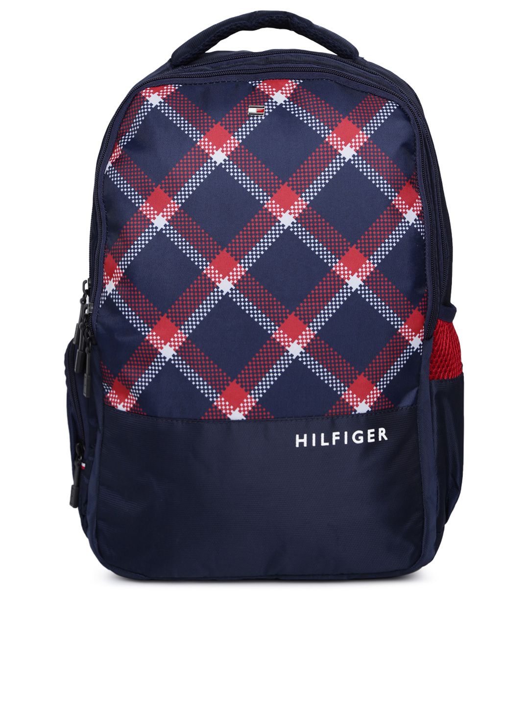 Tommy Hilfiger Unisex Navy Blue & White Backpack Price in India