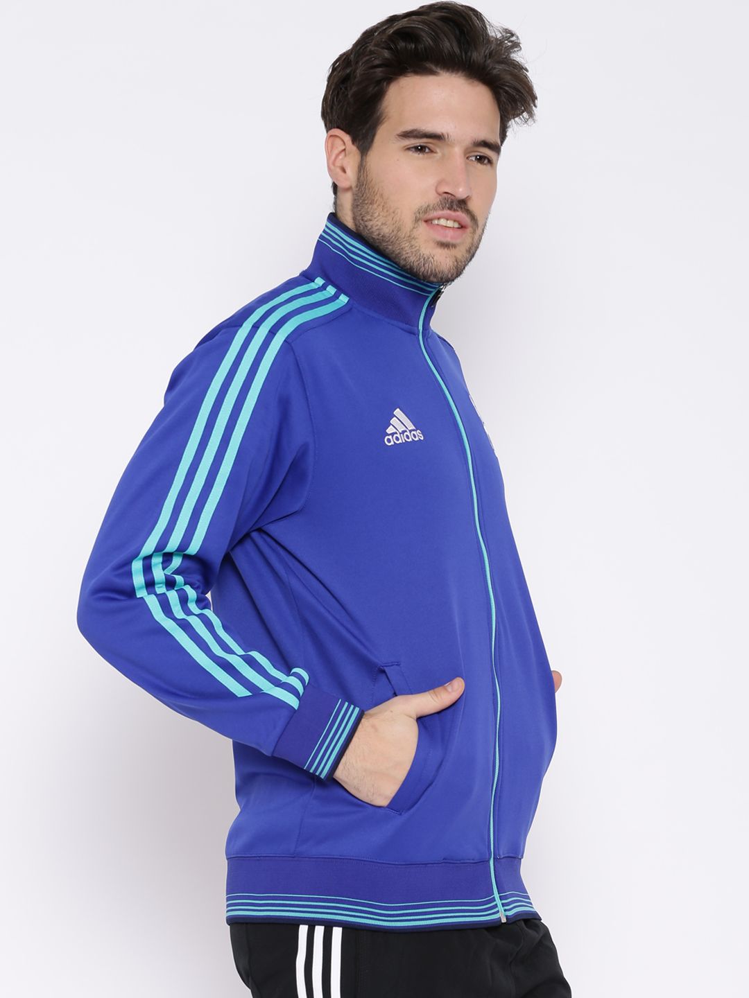 Buy ADIDAS Blue Chelsea F.C. Football Jacket - Jackets for Men